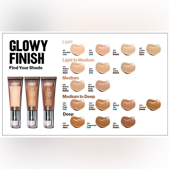 Revlon Candid GLOW Foundation Beige x2 - Picture 12 of 17